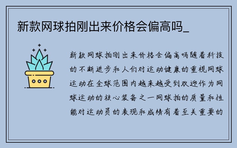 新款网球拍刚出来价格会偏高吗_