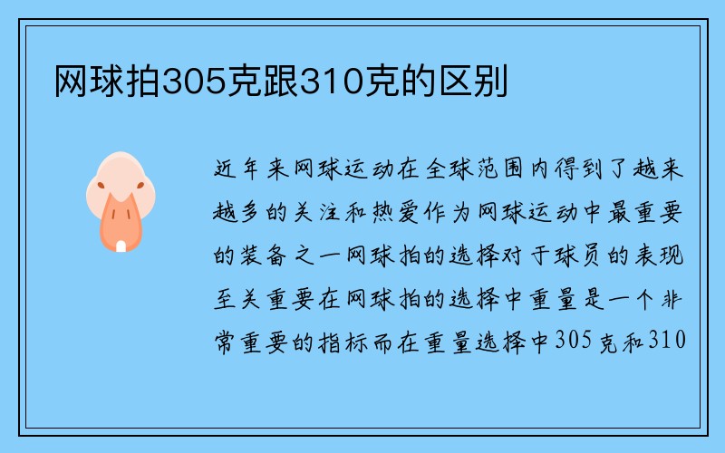 网球拍305克跟310克的区别